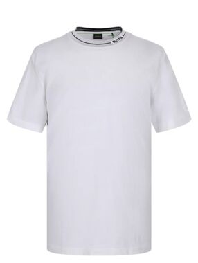 BOSS by Hugo Boss Cotton T-shirt with a branded crew neckline, XL, White